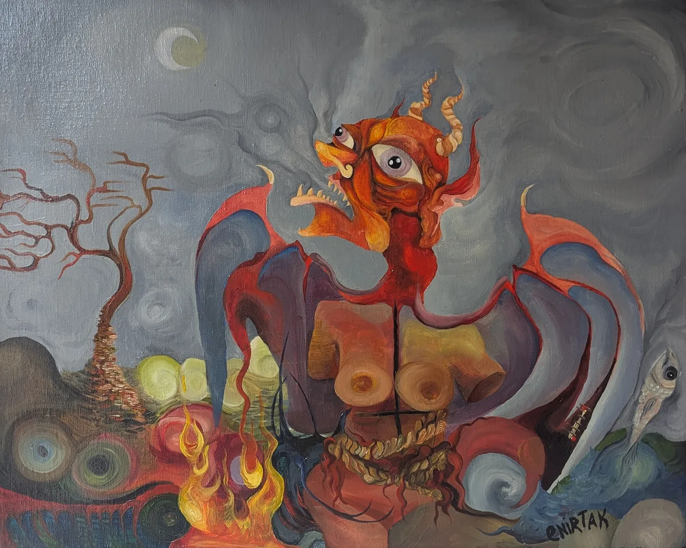 Peinture de Katerine Boilard, art fantaisie et surréaliste (6)